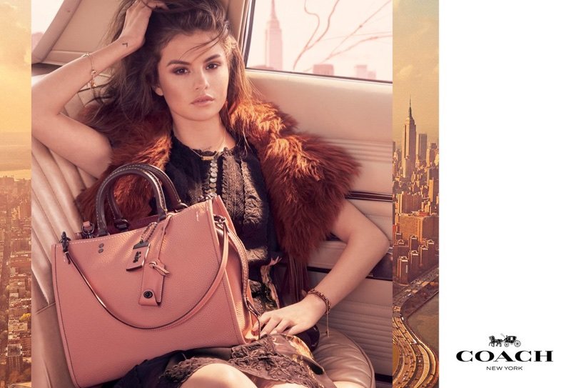 Singer Selena Gomez appears in Coach's fall-winter 2017 campaign