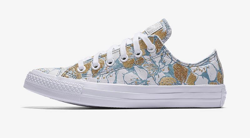 Converse x Patbo's sneaker collaboration features floral embroidery