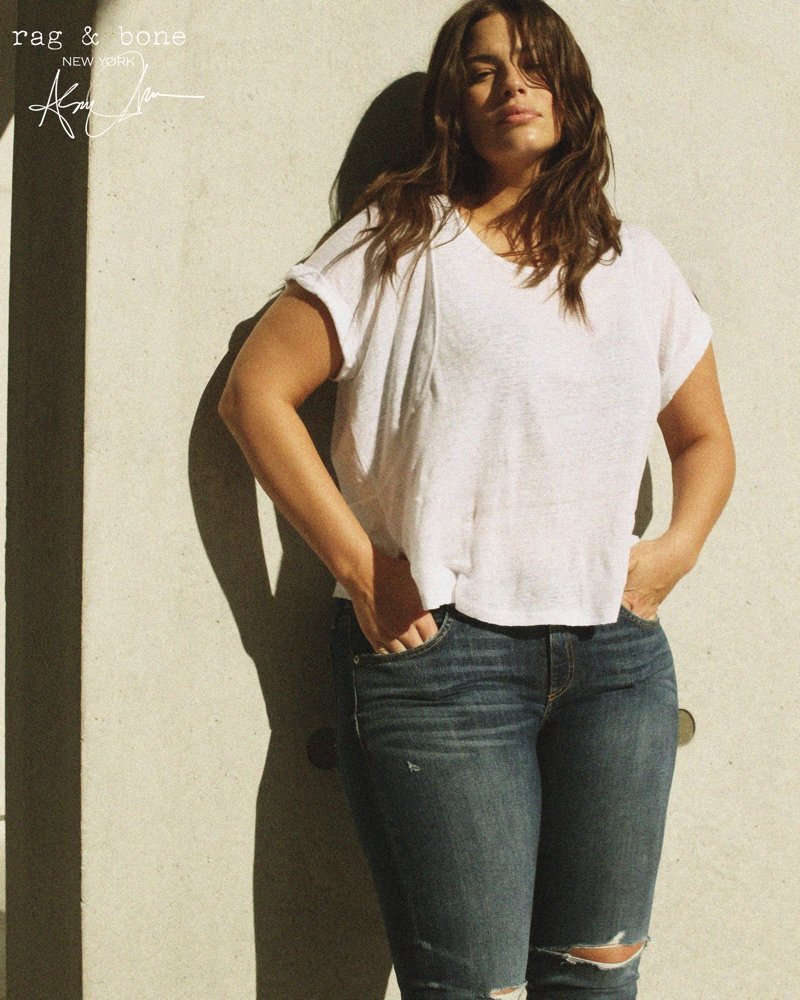 Keeping it casual, Ashley Graham fronts Rag & Bone DIY Project