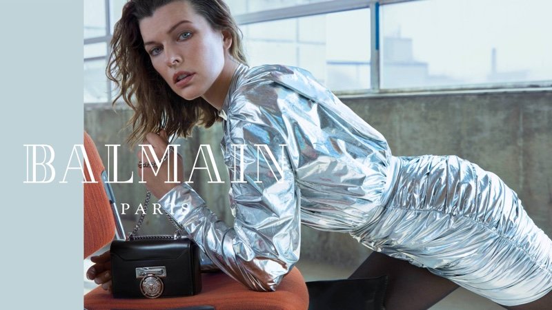 Milla Jovovich Shines in Balmain Fall 2018 Campaign