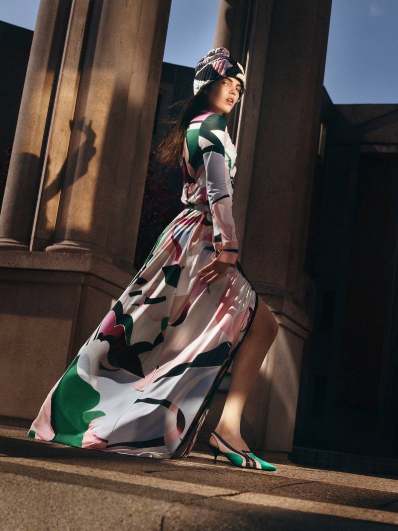 Lily Stewart Stands Out in Emilio Pucci Fall 2018 Campaign