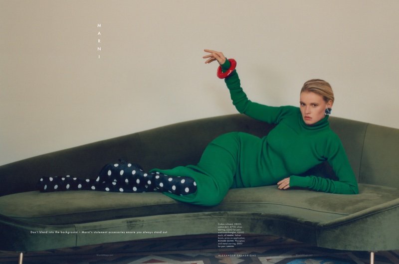 Lara Stone Models the Fall Collections for ELLE UK