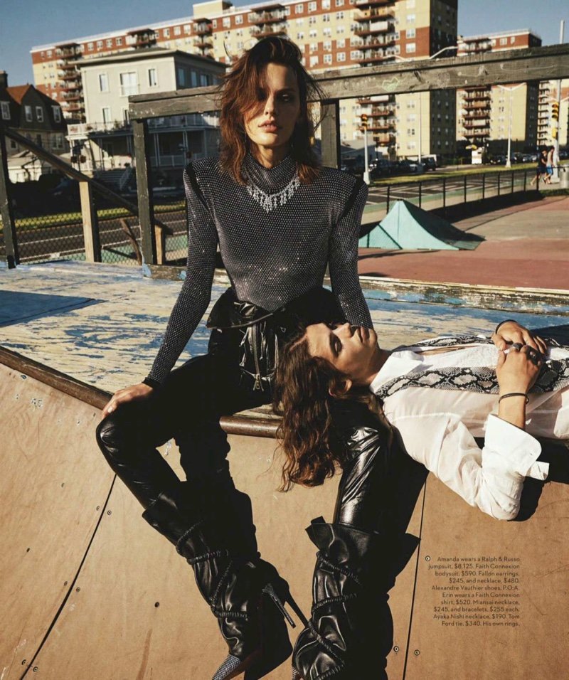 Amanda Murphy Models Rock & Roll Style for Vogue Australia