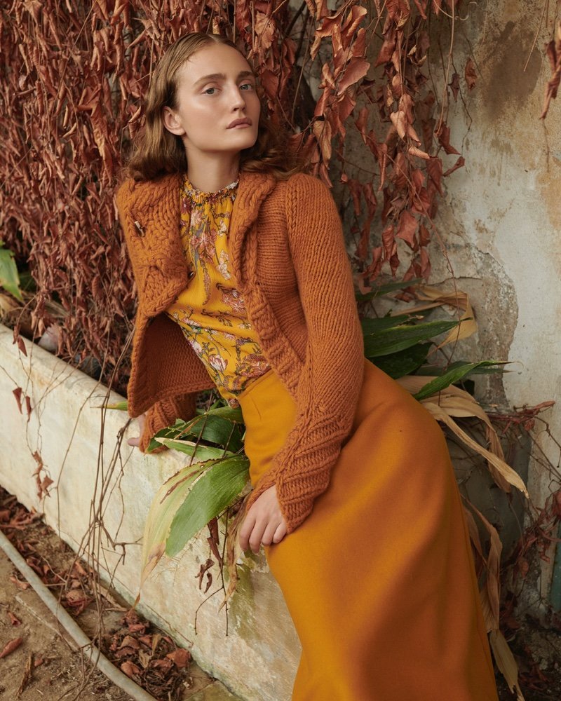 Adel Yudina Models Elegant Fall Fashions for Gala Germany