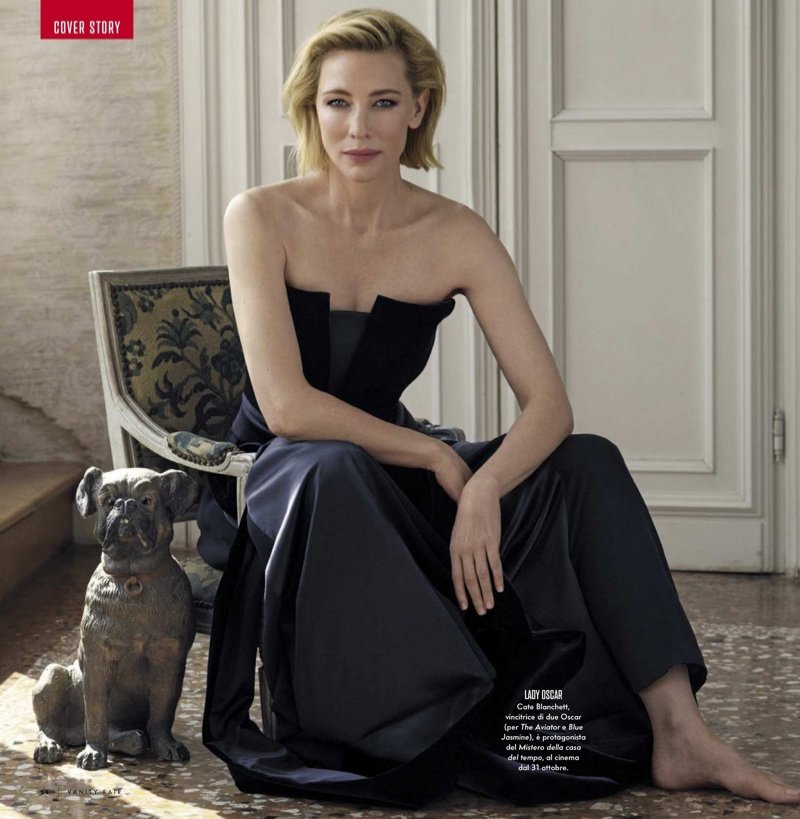 Cate Blanchett Looks Luxe in Giorgio Armani for Vanity Fair Italy