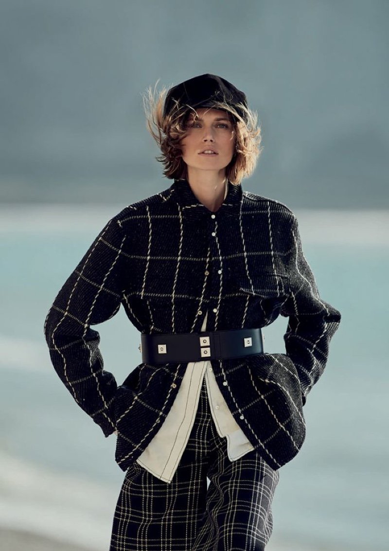 Cato Van Ee Models Fall Looks at the Beach for ELLE UK