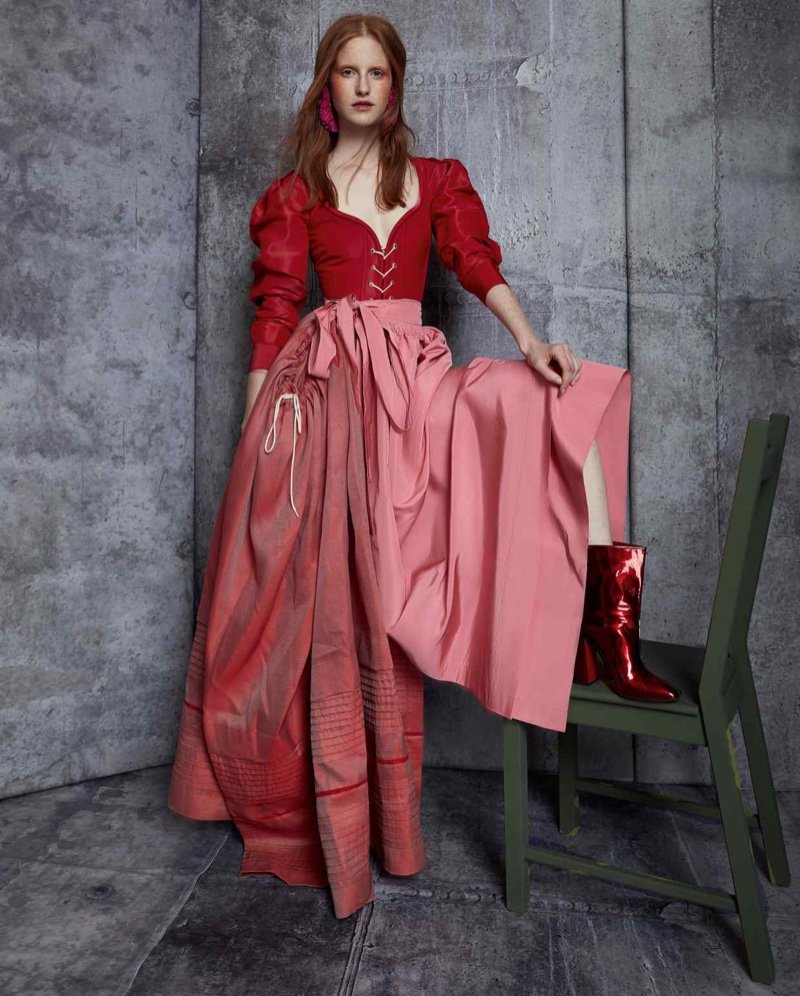 Magdalena Jasek Wears Rosy Fashions in How to Spend It