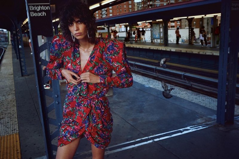 Mica Arganaraz Wears Bold Subway Style for WSJ. Magazine