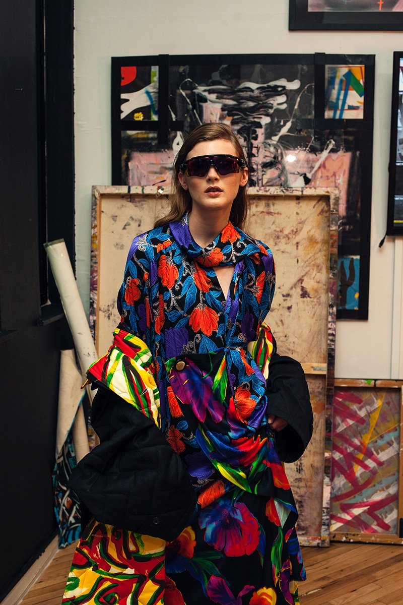 Nastya Abramova Models Painterly Looks for Vogue Mexico