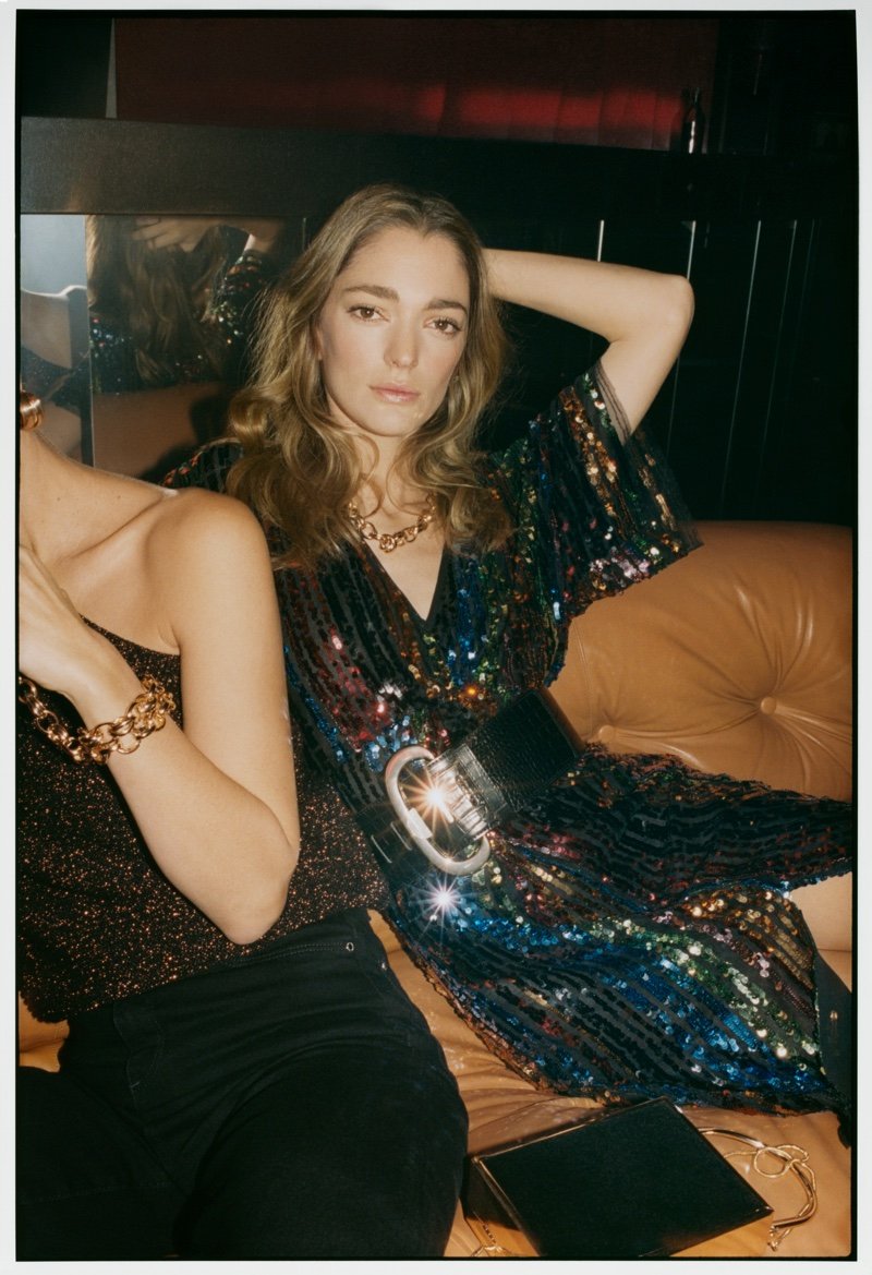 Spanish fashion brand Mango features party styles