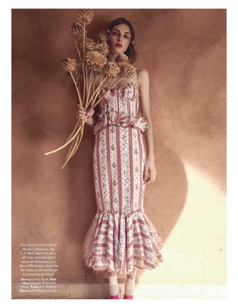 Daga Ziober Looks Pretty in Pastels for Red Magazine