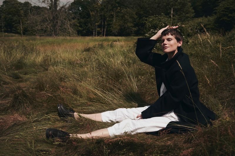 Saskia de Brauw Layers Up Outdoors for Sunday Times Style