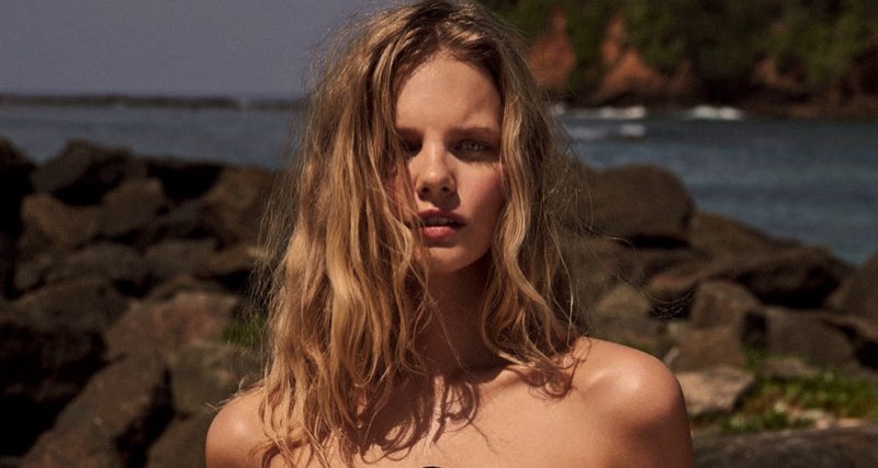 Marloes Horst Poses in Beach Season Looks for Marie Claire UK
