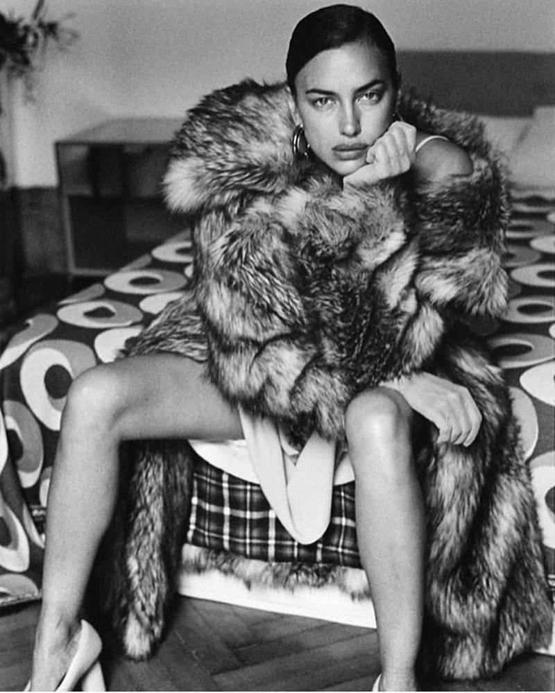 Irina Shayk Charms in Black & White for DSECTION. Magazine